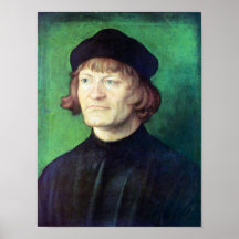 Porträt eines Geistlichen durch Albrecht Durer Posterdruck