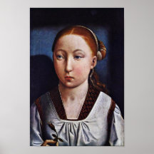 Porträt eines jungen Mädchens (Joanna das wütende? Plakatdrucke