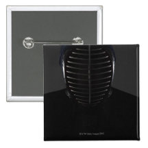 Porträt eines Kendo Fechters 5 Anstecknadel