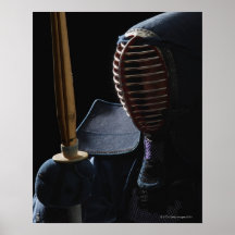 Porträt eines Kendo Fechters 6 Posterdrucke