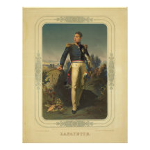 Porträt französischen Des Lafayette Generals Marqu Kunst Photo