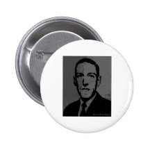 Porträt-Knopf HPs Lovecraft Buttons