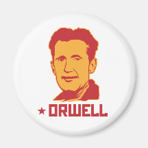 Porträt-Magnet Georges Orwell Kühlschrankmagnet