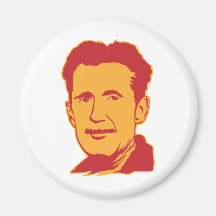 Porträt-Magnet Georges Orwell Kühlschrankmagnet
