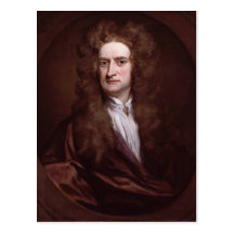 Porträt-Sir Isaac Newton durch Sir Godfrey Kneller Postkarten