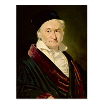Porträt von Carl Friedrich Gauß, 1840 Postkarte