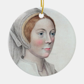 Porträt von <b>Catherine Howard</b> (1520-42) vorbei Rundes Keramik Ornament - portrat_von_catherine_howard_1520_42_vorbei_ornament-rb34f113f263a4416a8e7c30e23b8c2c5_x7s2y_8byvr_324