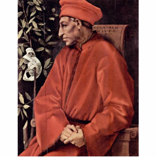 Porträt von Cosimo IL Vecchio De Medici, durch Pon Photofigur