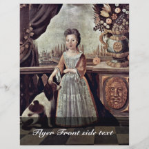 Porträt von Eleonor Darnhall. Durch Justus Engelha Individuelle Flyer