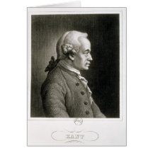 Porträt von Emmanuel Kant, deutscher Philosoph Karten