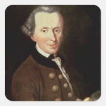 Porträt von Emmanuel Kant Sticker