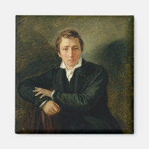 Porträt von Heinrich Heine 1831 Magnete