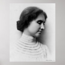 Porträt von Helen Keller Posterdruck