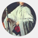 Porträt von Jacobus Govaerts. Durch anonymes Sticker