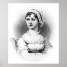 Porträt von Jane Austen Posterdruck