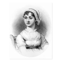 Porträt von Jane Austen Postkarte