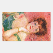 Porträt von Jeanne Samary durch Pierre Renoir Sticker