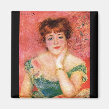 Porträt von Jeanne Samary durch Pierre Renoir Magnets