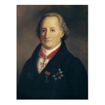 Porträt von Johann Wolfgang von Goethe Postkarten
