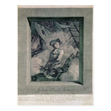 Porträt von John Paul Jones Postkarte