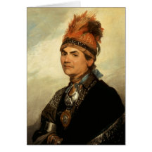 Porträt von Joseph Brant durch Gilbert Stuart Grußkarten