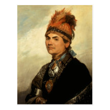 Porträt von Joseph Brant durch Gilbert Stuart Postkarten