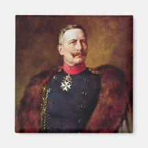 Porträt von Kaiser Wilhelm Ii Kühlschrankmagnet
