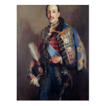 Porträt von König Alfonso XIII von Spanien, 1927 Postkarte