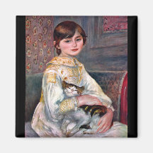 Porträt von Mademoiselle Julie Manet durch Renoir Magnete