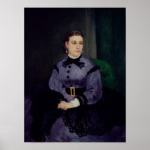 Porträt von Mademoiselle Sicot, 1865 Posterdruck