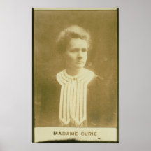 Porträt von Marie Curie Plakat