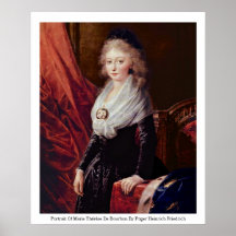 Porträt von Marie Thérèse De Bourbon Posterdruck