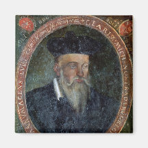 Porträt von Michel de Nostradame Kühlschrankmagnete