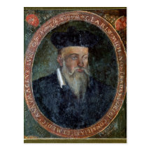 Porträt von Michel de Nostradame Postkarte
