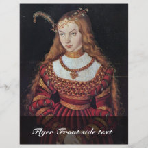 Porträt von Prinzessin Sybille Of Cleves As eine B Bedruckte Flyer
