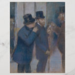 Porträts an der Börse durch Edgar Degas Vollfarbige Flyer
