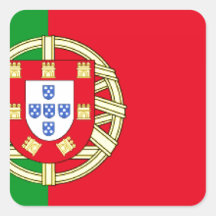 Portugal Flag Square Sticker