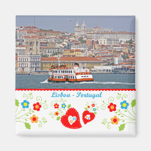 Portugal in den Fotos - die Stadt von Lissabon Magnete