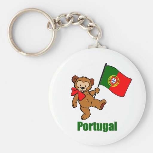 Portugal-Teddybär Keychain Schlüsselbänder