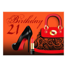 Posh Geldbeutel, hoher Heels und Lippenstift-21. G Einladungen