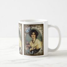 Posh Vintage Schmetterlings-Paris-Dame Fashion Tee Tasse