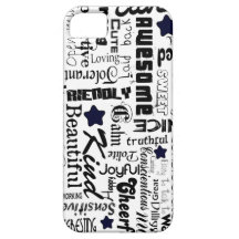 Positiv fasst Typografie ab Hülle Fürs iPhone 5