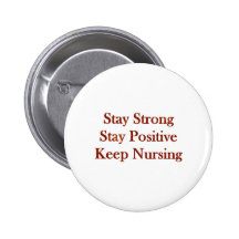 Positive Krankenschwester Anstecknadelbutton