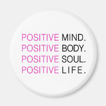 Positives Sinneskörper-Soul-Leben Kühlschrankmagnete