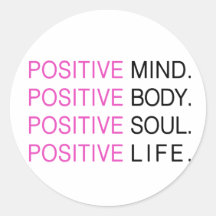 Positives Sinneskörper-Soul-Leben Sticker