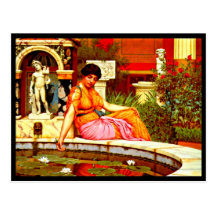 Postcard-Classic/vintage-John William Godward 1