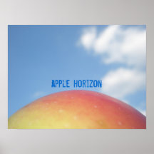 Poster - apple horizon - das Apfelposter