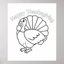 � Postieren für Thanksgiving zu färben -