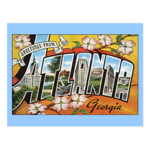 Postkarte Atlantas Georgia