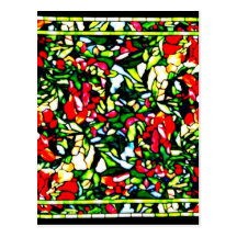 Postkarte-Befleckter Glas-Louis Tiffany 11